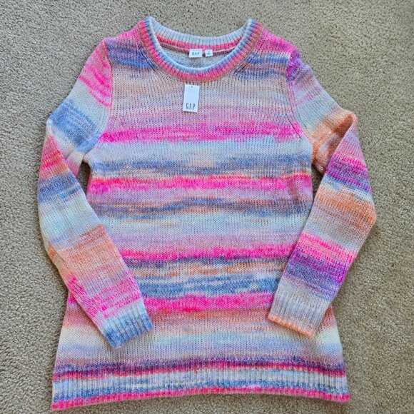 NWT Gap Forever Cozy Pink Spacedye Tunic Sweater - Picture 5 of 9